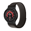 Tech-Protect nylon szíj Samsung Galaxy Watch 4/5/5 Pro/6/7/FE telefonhoz - fekete-narancs