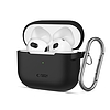 Tech-Protect szilikon horgos tok Apple AirPods 3-hoz - fekete