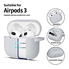 Tech-Protect szilikon horgos tok Apple AirPods 3-hoz - szürke