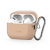 Tech-Protect szilikon horgos tok Apple AirPods Pro 1/2-hez - bézs