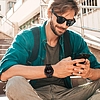 Tech-Protect szilikon PU szíj Garmin Fenix 5 / 6 / 6 Pro / 7 / 8 (47 mm) / E készülékhez - fekete