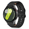 Tech-Protect szilikon sportszíj Samsung Galaxy Watch 4 / 5 / 5 Pro / 6 / 7 / FE készülékhez - fekete