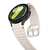 Tech-Protect szilikon sportszíj Samsung Galaxy Watch 4 / 5 / 5 Pro / 6 / 7 / FE készülékhez - bézs