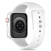 Tech-Protect szilikon szíj Apple Watch 4 / 5 / 6 / 7 / 8 / 9 / SE (38 / 40 / 41 mm) - fehér