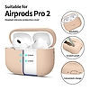 Tech-Protect szilikon tok Apple AirPods Pro 1/2 készülékhez - bézs