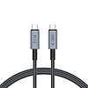 Tech-Protect UltraBoost Max USB-C 4.0 / USB-C 4.0 PD kábel 240W 8K 40Gbps 1m - szürke