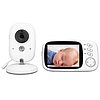 Techsuit - Baby Monitor (VB603) - Vezeték nélküli, Többnyelvű támogatás, Zajcsökkentés, Kettős mikrofon, USA csatlakozó - fehér