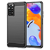 Techsuit - Carbon Silicone - Xiaomi Redmi Note 11 Pro 4G / Note 11 Pro 5G - Fekete (KF2311277)