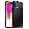 Techsuit - CarbonFiber - iPhone X, iPhone 10 / iPhone XS - Fekete