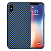 Techsuit - Carbonite FiberShell - iPhone X / iPhone XS - Cián (KF2334582)