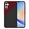 Techsuit - Carbonite FiberShell - Samsung Galaxy A34 5G - Red Vortex