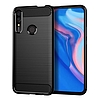 Techsuit - karbon szilikon - Huawei P Smart Z - fekete (KF23446)