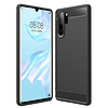 Techsuit - karbon szilikon - Huawei P30 Pro / P30 Pro New Edition - fekete (KF23441)