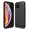 Techsuit - karbon szilikon - iPhone 11 Pro Max - fekete (KF23431)