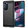 Techsuit - karbon szilikon - Motorola Edge 30 Pro - fekete (KF238501)