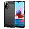 Techsuit - karbon szilikon - Xiaomi Redmi Note 10 4G / Note 10S / Poco M5s - fekete (KF235086)