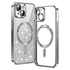 Techsuit - Luxus Glitter MagSafe - iPhone 13 - Ezüst (KF2324919)