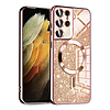 Techsuit - Luxus Glitter MagSafe - Samsung Galaxy S21 Ultra 5G - Rose Gold (KF2325068)