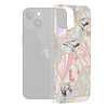 Techsuit - Marble Series - iPhone 15 - Pink Hex (KF2314107)