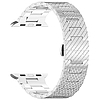 Techsuit - Óraszíj 32 mm (W052) - Apple Watch 1/2/3/4/5/6/7/8/9/10/SE/SE 2 (38/40/41/42mm) - Ezüst