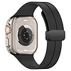 Techsuit - Óraszíj (W011) - Apple Watch 1/2/3/4/5/6/7/8/SE/SE 2/Ultra (42/44/45/49mm) - Fekete (KF2313763)