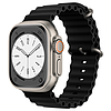 Techsuit - Óraszíj (W038) - Apple Watch 1/2/3/4/5/6/7/8/SE/SE 2/Ultra (42/44/45/49mm) - Fekete (KF2310809)