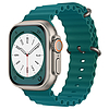 Techsuit - Óraszíj (W038) - Apple Watch 1/2/3/4/5/6/7/8/SE/SE 2/Ultra (42/44/45/49mm) - Irodazöld (KF2310825)