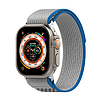 Techsuit - Óraszíj (W039) - Apple Watch 1/2/3/4/5/6/7/8/SE/SE 2/Ultra (42/44/45/49mm) - Kék / Szürke (KF2313126)