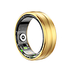 Techsuit - Smart Ring (R06) - Uniszex, Pulzusmérő, Lépésszámláló, Oxigéntelítettség, Alvás, Fitness, Méret 57,17 mm - Arany