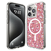 Techsuit - Sparkly Glitter MagSafe - iPhone 15 Pro Max - Pink