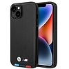 Tok BMW BMHMP14M22PTDK iPhone 14 Plus 6.7" fekete/fekete bőrbélyegző Tricolor Magassafe