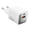 Töltő USB-A+USB-C 33W Essager GaN fehér (ECTAC-JXB02-Z)