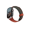 UAG Pathfinder szilikon kétoldalas mágneses szíj Apple Watchhoz 42 / 44 / 45 / 46 / 49 mm - Szürke-narancs