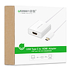 Ugreen adapter USB Type C (férfi) - HDMI (aljzat) fehér (40273)