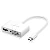 Ugreen adapter videó konverter USB Type C - HDMI / VGA fehér (MM123)