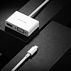 Ugreen adapter videó konverter USB Type C - HDMI / VGA fehér (MM123)