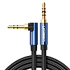 Ugreen audio kábel AUX szögletes minijack 3,5 mm 2m kék (AV112)