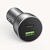 Ugreen autós töltő USB / USB Type C Quick Charge 3.0 Power Delivery 36 W 3 A szürke (CD213 60980)