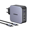 UGREEN CD289 táptöltő, 2x USB-C, 1x USB-A, GaN, 140 W, 2 m kábel, ezüst (90549)