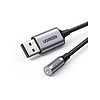 UGREEN CM477 audioadapter, USB-mini Jack 3.5 mm-es AUX, szurke (30757)