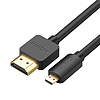 UGREEN HD127 Micro HDMI - HDMI 4K 3D kábel 1,5 m, fekete (30102)