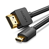 UGREEN HD127 Micro HDMI - HDMI 4K 3D kábel 3m, fekete (30104)