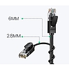 Ugreen kábel internet hálózati kábel Ethernet patchcord RJ45 Cat 6A UTP 1000Mbps 1m fekete (70332)