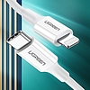 Ugreen kábel USB Type C - Lightning MFI 1m 3A 18W fehér (10493)