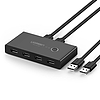 UGREEN KVM USB kapcsoló 2x4 USB 2.0, fekete (30767)