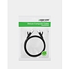 Ugreen lapos kábel Internet hálózati kábel Ethernet Patchcord RJ45 Cat 6 UTP 1000 Mbps 1 m fekete (NW101 50184)