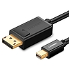 UGREEN mini DisplayPort - DisplayPort kábel 4K, 1,5m fekete (10477)