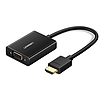 UGREEN MM102 HDMI-VGA adapter, fekete (40233)