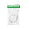 UGREEN Nickel plated Lightning Cable MFi 1m, white (20728)