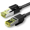 UGREEN NW150 fonott hálózati kábel, Ethernet RJ45, Cat.7, F / FTP, 5 m, fekete (80425B)